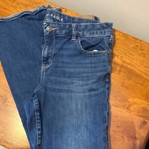 American Eagle Outfitters Women's Boot Cut Jeans - Dark Blue